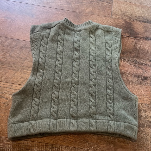 J. Crew Olive Knit Sweater Vest - Picture 6 of 6